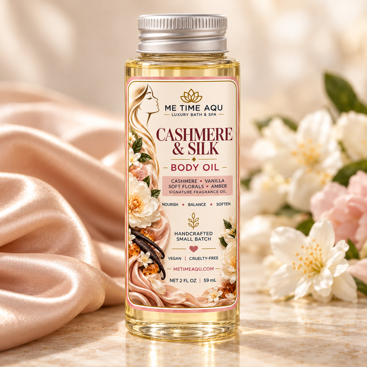 Cashmere and Silk Body Oil