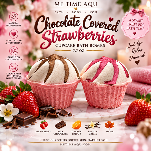 Chocolate Covered Strawberry Cupcake Bomb